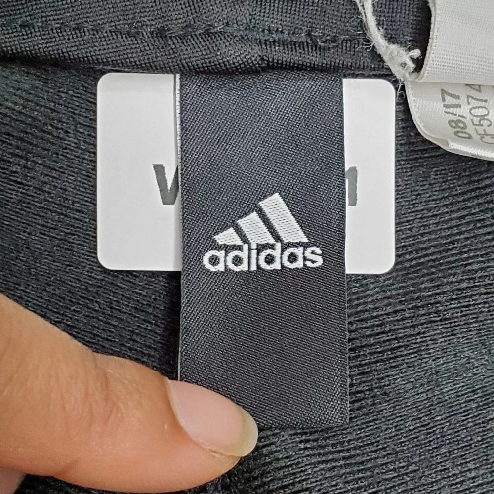 Adidas Men Activewear Pants M Black Track Red Stripe 30